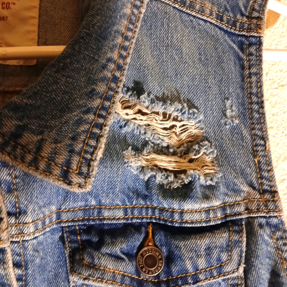 denim vest xxl